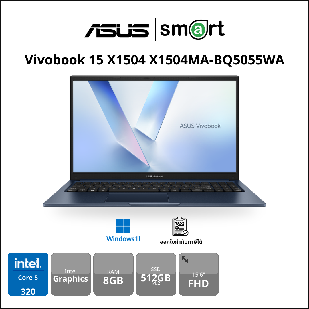 ASUS Vivobook 15 X1504 X1504MA-BQ5055WA Core 5 320/8GB/512GB/15.6"/Win11