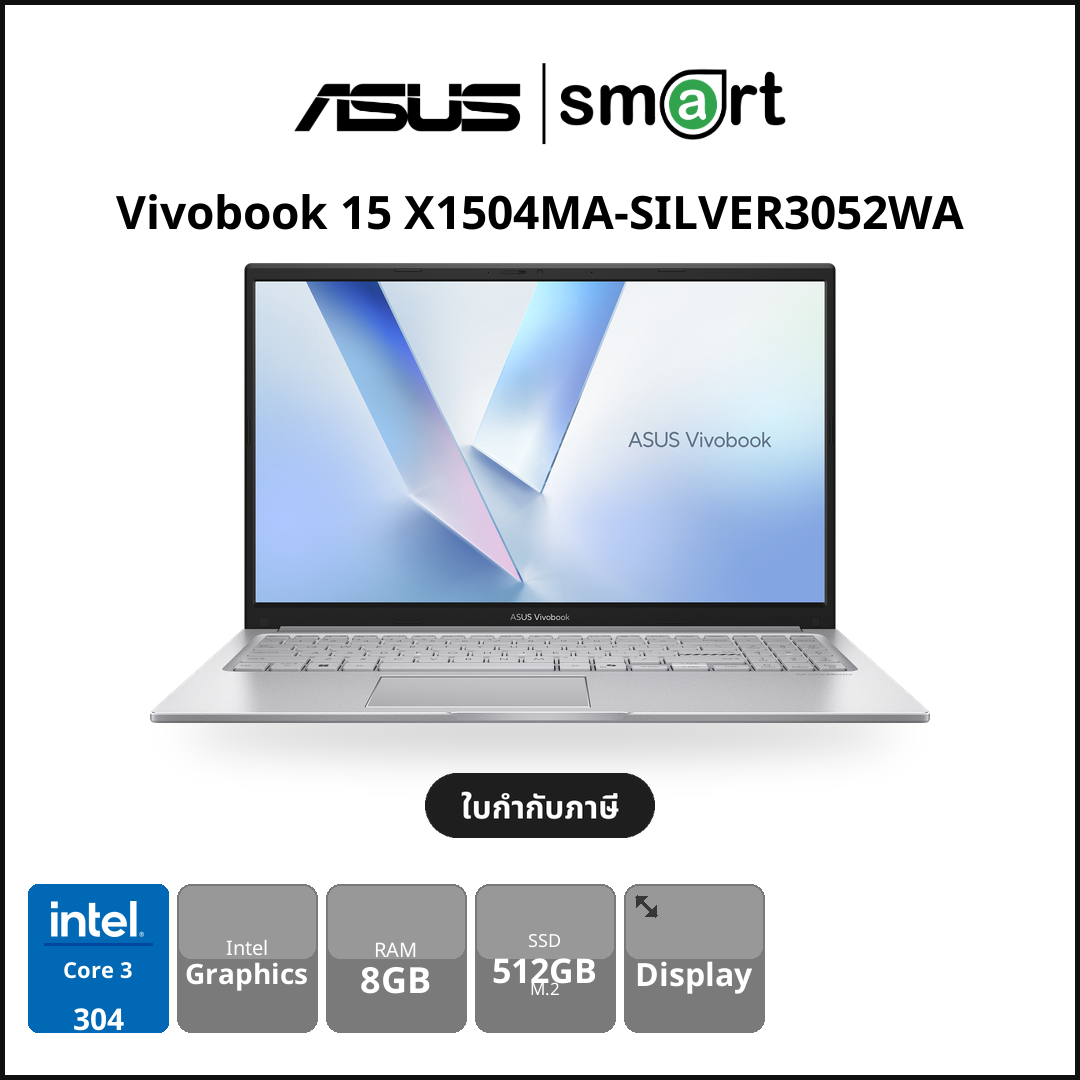 ASUS Vivobook 15 X1504MA-SILVER3052WA Core 3 304/8GB/512GB/Win11Home